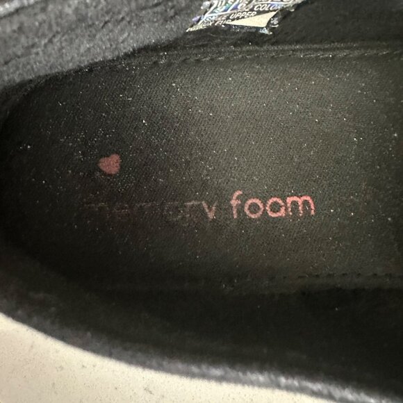 Bobs Womens Black Slip-On Shoes Size 9 Lightweight Casual Comfortable Textile Up - Picture 9 of 9